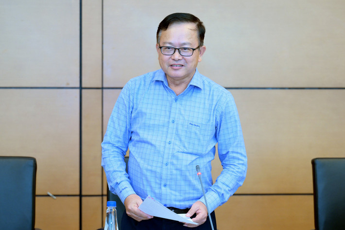 Phó Chủ tịch Quốc hội Nguyễn Thị Thanh chủ trì họp Ban Chỉ đạo xây dựng Đề án “Đổi mới cơ chế bầu cử ĐBQH và đại biểu HĐND các cấp” ảnh 6 Chủ tịch Ủy ban MTTQ Việt Nam thành phố Cần Thơ Nguyễn Trung Nhân phát biểu ý kiến