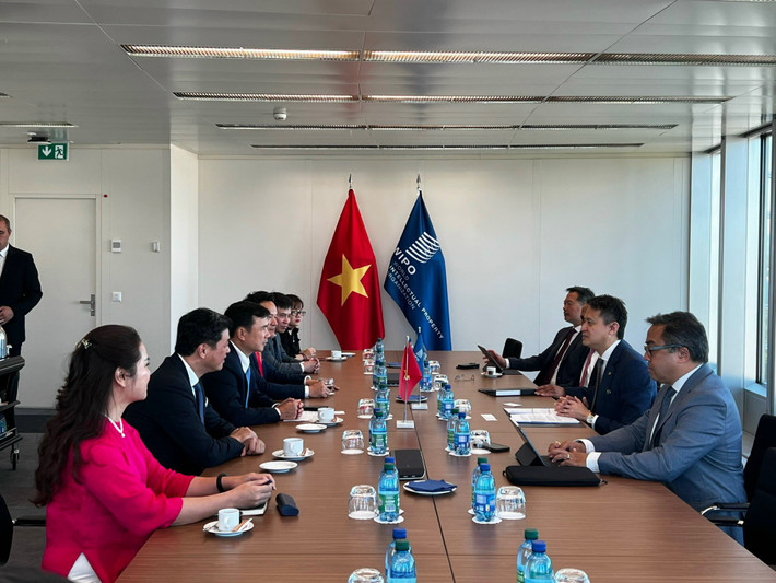 Thứ trưởng Bộ Khoa học và Công nghệ Bùi Thế Duy chào xã giao Tổng Giám đốc WIPO Daren Tang Hơn 1.400 đại biểu tham dự Đại hội đồng các quốc gia thành viên của Tổ chức Sở hữu trí tuệ thế giới -0