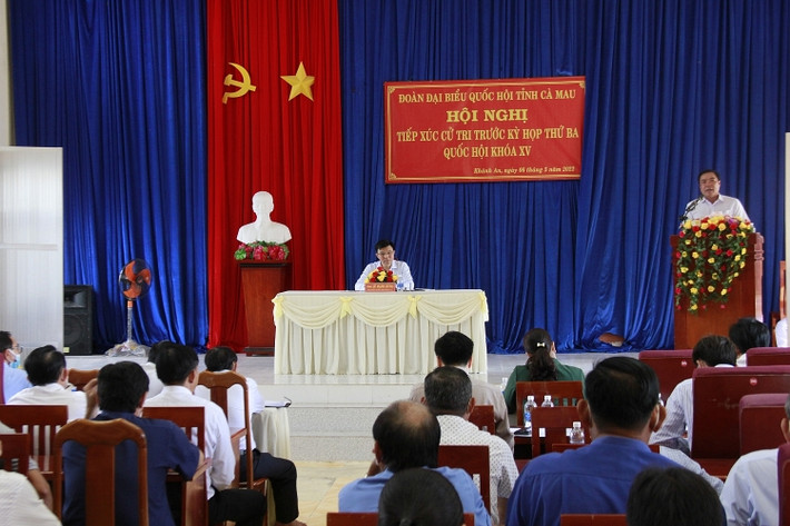 Toàn cảnh chương trình Hội nghị tiếp xúc cử tri tại xã Khánh An, huyện U Minh, tỉnh Cà Mau Tiếp xúc cử tri xã Khánh An, huyện U Minh, tỉnh Cà Mau -0