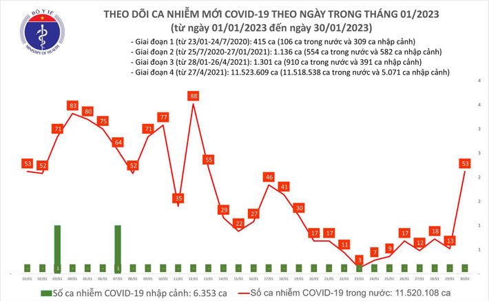Biểu đồ số ca mắc Covid-19 tại Việt Nam thời gian qua Bộ Y tế: Dịch Covid-19 phức tạp, các biến thể mới liên tục xuất hiện -0