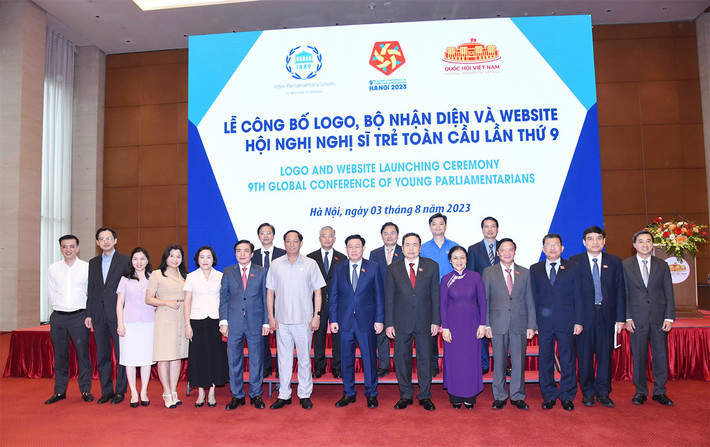 Chủ tịch Quốc hội Vương Đình Huệ dự Lễ công bố Logo, Bộ nhận diện và Website Hội nghị Nghị sĩ trẻ toàn cầu lần thứ 9 ảnh 4 Chủ tịch Quốc hội Vương Đình Huệ dự Lễ công bố Logo, Bộ nhận diện và Website Hội nghị Nghị sĩ trẻ toàn cầu lần thứ 9 -3