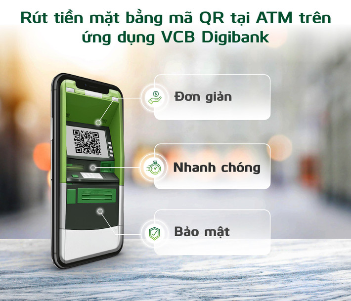 Vietcombank là một trong những ngân hàng đầu tiên nghiên cứu và pháttriển dịch vụ mới"Rúttiền không cần thẻ vật lý" Nguồn: VCB Vietcombank là một trong những ngân hàng đầu tiên nghiên cứu và pháttriển dịch vụ mới"Rúttiền không cần thẻ vật lý" Nguồn: VCB