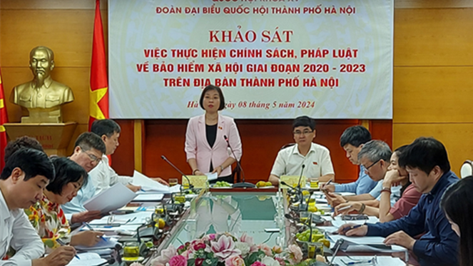 Phó trưởng Đoàn chuyên trách Đoàn ĐBQH thành phố Hà Nội Phạm Thị Thanh Mai phát biểu tại buổi làm việc Phó trưởng Đoàn chuyên trách Đoàn ĐBQH thành phố Hà Nội Phạm Thị Thanh Mai phát biểu tại buổi làm việc