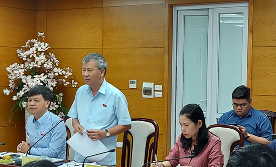 Thành viên Đoàn khảo sát phát biểu trao đổi, làm rõ một số nội dung liên quan Thành viên Đoàn khảo sát phát biểu trao đổi, làm rõ một số nội dung liên quan