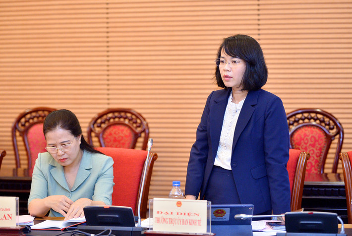 Uỷ viên Thường trực Uỷ ban Kinh tế Phạm Thị Hồng Yến phát biểu Uỷ viên Thường trực Uỷ ban Kinh tế Phạm Thị Hồng Yến phát biểu