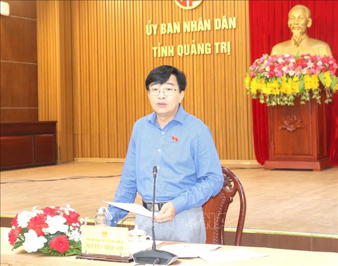 Phó Chủ nhiệm Ủy ban Kinh tế Nguyễn Minh Sơn phát biểu tại cuộc làm việc Ủy ban Kinh tế làm việc với các tỉnh miền Trung về Dự án cao tốc đường bộ Bắc - Nam phía Đông -0