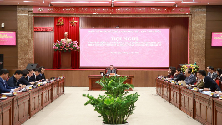 Toàn cảnh hội nghị. Ảnh: ITN Hà Nội: Cần sớm có quy hoạch mạng lưới các trường nghề theo đúng định hướng giai đoạn 2030-2045 -0