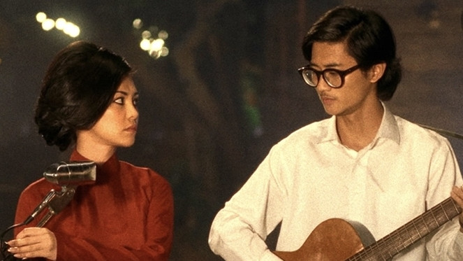Tạo hình vai Khánh Ly và Trịnh Công Sơn trong "Em và Trịnh" Nguồn: ITN Tạo hình vai Khánh Ly và Trịnh Công Sơn trong