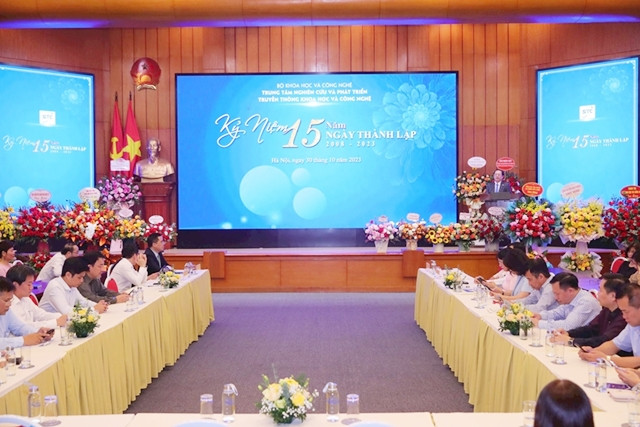 Toàn cảnh kỷ niệm Kỷ niệm 15 năm thành lập Trung tâm Nghiên cứu và Phát triển truyền thông khoa học và công nghệ -0