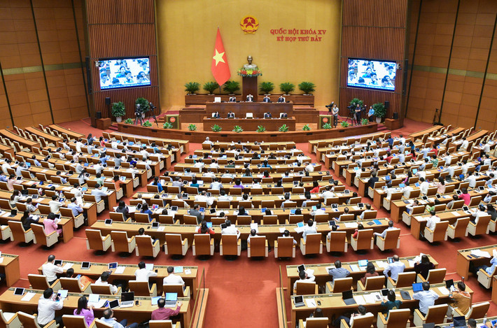 Quang cảnh phiên họp. Ảnh: Lâm Hiển Quốc hội thảo luận về kinh tế - xã hội, ngân sách nhà nước Ảnh: Lâm Hiển