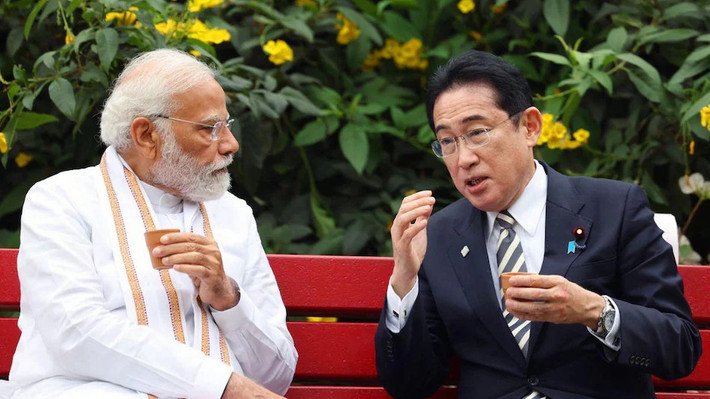 Thủ tướng Ấn Độ Narendra Modi và người đồng nhiệm Nhật Bản Fumio Kishida bên lề Hội nghị G7 tại Nhật Bản vào tháng 5.2023. Ảnh: PM Modi, Twitter Thủ tướng Ấn Độ Narendra Modi và người đồng nhiệm Nhật Bản Fumio Kishida bên lề Hội nghị G7 tại Nhật Bản vào tháng 5.2023. Ảnh: PM Modi, Twitter