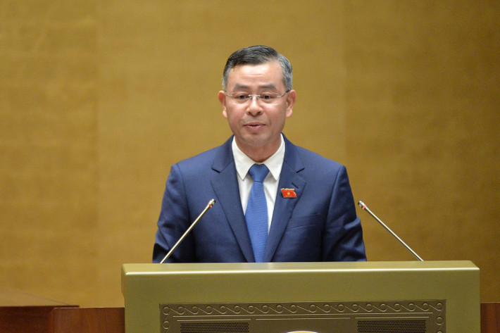 Tổng Kiểm toán Nhà nước Ngô Văn Tuấn trình bày Báo cáo Kiểm toán quyết toán NSNN năm 2022. Ảnh: Hồ Long Thực hiện nghiêm kỷ luật, kỷ cương tài chính -0