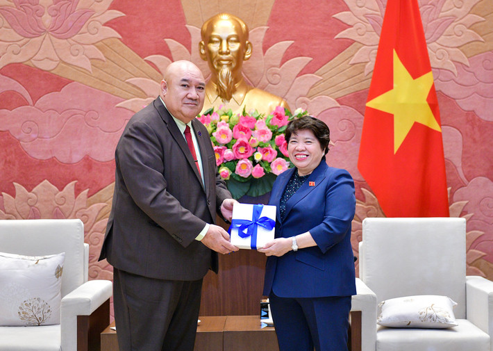 Chủ nhiệm Ủy ban Xã hội Nguyễn Thúy Anh tiếp Giám đốc WHO khu vực Tây Thái Bình Dương ảnh 5 Giám đốc WHO khu vực Tây Thái Bình Dương tặng quà lưu niệm cho Chủ nhiệm Ủy ban Xã hội Nguyễn Thúy Anh