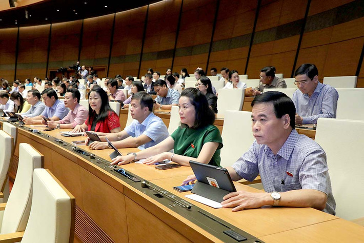 Đoàn ĐBQH tỉnh Quảng Bình. Ảnh: Hồ Long Quốc hội thông qua Luật Bảo vệ quyền lợi người tiêu dùng (sửa đổi) -0