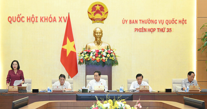 Phó Chủ tịch Quốc hội Nguyễn Thị Thanh phát biểu tại phiên họp. Ảnh: Lâm Hiển Tiếp tục đổi mới, nâng cao chất lượng tổng hợp, phân tích đơn thư của cử tri -0