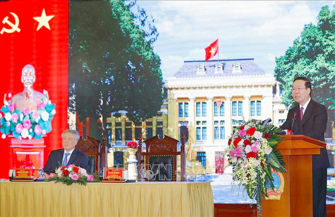 Chủ tịch Nước Võ Văn Thưởng: Xây dựng chế định tố tụng tư pháp lấy xét xử là trung tâm, tranh tụng là đột phá ảnh 3 Chủ tịch Nước Võ Văn Thưởng: Xây dựng chế định tố tụng tư pháp lấy xét xử là trung tâm, tranh tụng là đột phá -0
