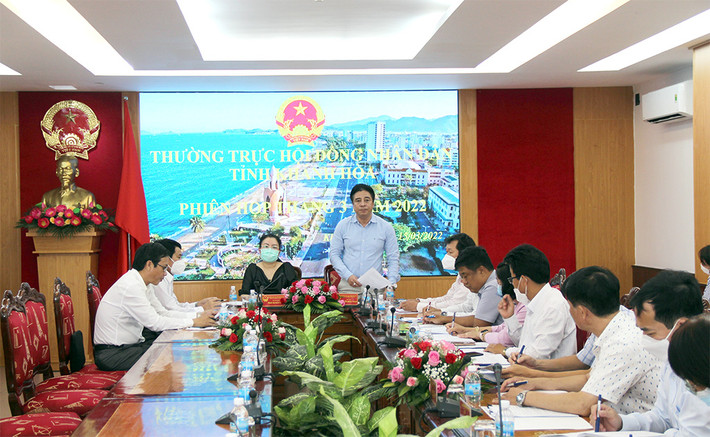 Phiên họp thường kỳ tháng 3.2022 của Thường trực HĐND tỉnh Khánh Hòa Ảnh: Thu Hoài Phiên họp thường kỳ tháng 3.2022 của Thường trực HĐND tỉnh Khánh Hòa Ảnh: Thu Hoài