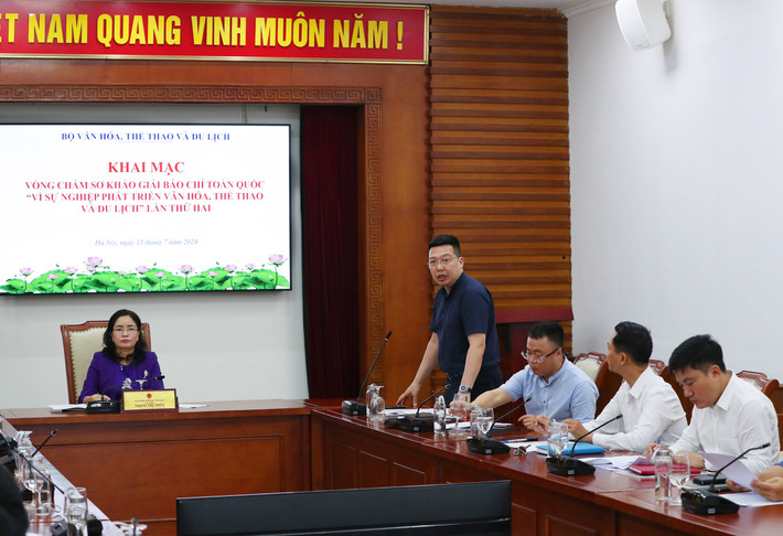Tổng Biên tập Báo Văn hóa Nguyễn Anh Vũ công bố Quyết định thành lập Hội đồng sơ khảo 894 tác phẩm vào sơ khảo Giải báo chí toàn quốc về văn hóa, thể thao và du lịch -0