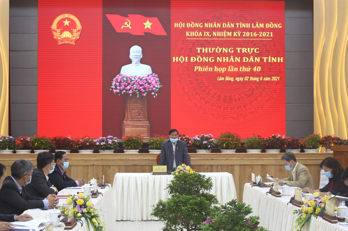 Phiên họp thứ 40 của Thường trực HĐND tỉnh Lâm Đồng cho ý kiến về Kỳ họp thứ Nhất của HĐND tỉnh Khóa X Ảnh: L. NGUYÊN Phiên họp thứ 40 của Thường trực HĐND tỉnh Lâm Đồng cho ý kiến về Kỳ họp thứ Nhất của HĐND tỉnh Khóa X - ẢNH L. NGUYÊN