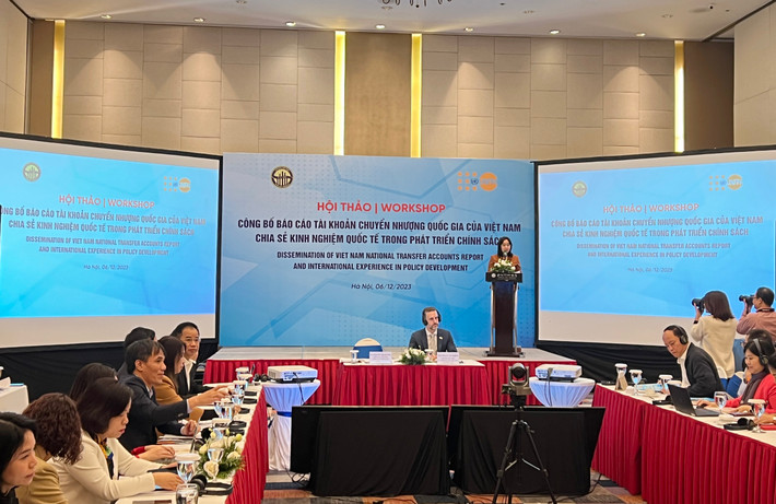 Tổng cục trưởng Tổng cục Thống kê Nguyễn Thị Hương phát biểu khai mạc Hội thảo. Ảnh: Vũ Quang 90% tổng giá trị thặng dư toàn xã hội do lao động 25 - 49 tuổi tạo ra -0