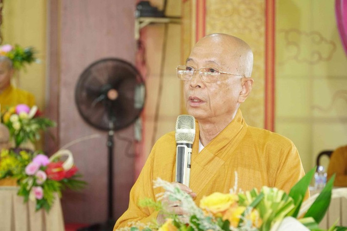 Thượng tọa Thích Huệ Khai, Trưởng Ban Trị sự Giáo hội Phật giáo Việt Nam tỉnh Đồng Nai. Ảnh: NT Công bố Quyết định nhân sự các ban chuyên môn trực thuộc Ban Trị sự Giáo hội Phật giáo Việt Nam tỉnh nhiệm kỳ 2022 - 2027 -0