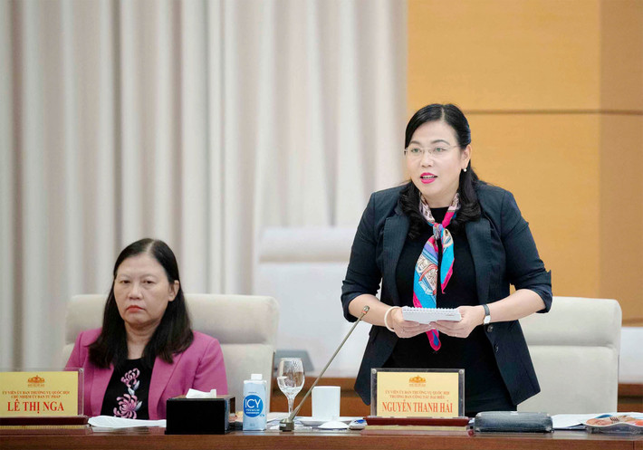 Trưởng Ban Công tác đại biểu Nguyễn Thanh Hải phát biểu Phó Chủ tịch Quốc hội Nguyễn Khắc Định chủ trì họp giao ban giữa Lãnh đạo Quốc hội và Thường trực các cơ quan của Quốc hội -0