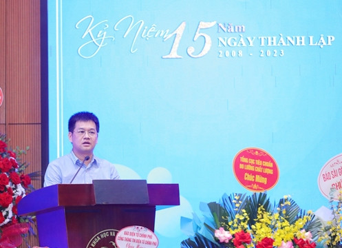 Phó Trưởng Ban phụ trách Ban Công tác Hội đồng nhân dân và Phóng viên thường trú Báo Đại biểu Nhân dân - nhà báo Trần Chí Tuấn phát biểu (Đề nghị Ban thư ký phát hành 18h, ngày 30.10)Kỷ niệm 15 năm thành lập Trung tâm Nghiên cứu và Phát triển truyền thông khoa học và công nghệ -0