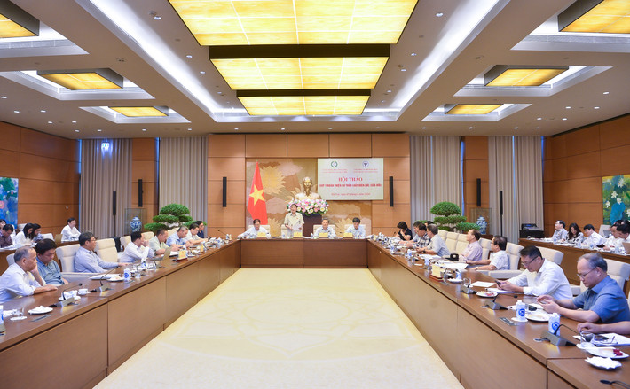 Phó Chủ tịch Quốc hội Nguyễn Đức Hải dự Hội thảo góp ý hoàn thiện dự thảo Luật Điện lực (sửa đổi) ảnh 4 Toàn cảnh Hội thảo - Ảnh H.Ngọc