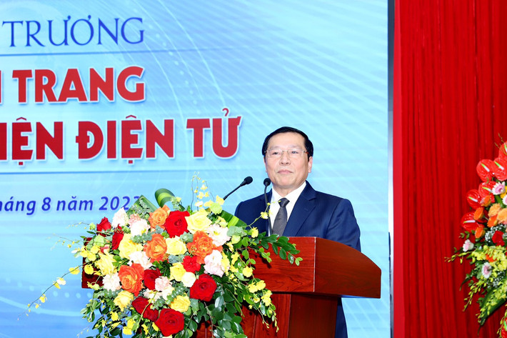Phó Trưởng Ban Thường trực Ban Tuyên giáo Trung ương Lại Xuân Môn dự và chỉ đạo buổi Lễ. Ảnh: Liên Việt Ra mắt Chuyên trang Hồ sơ sự kiện điện tử -0