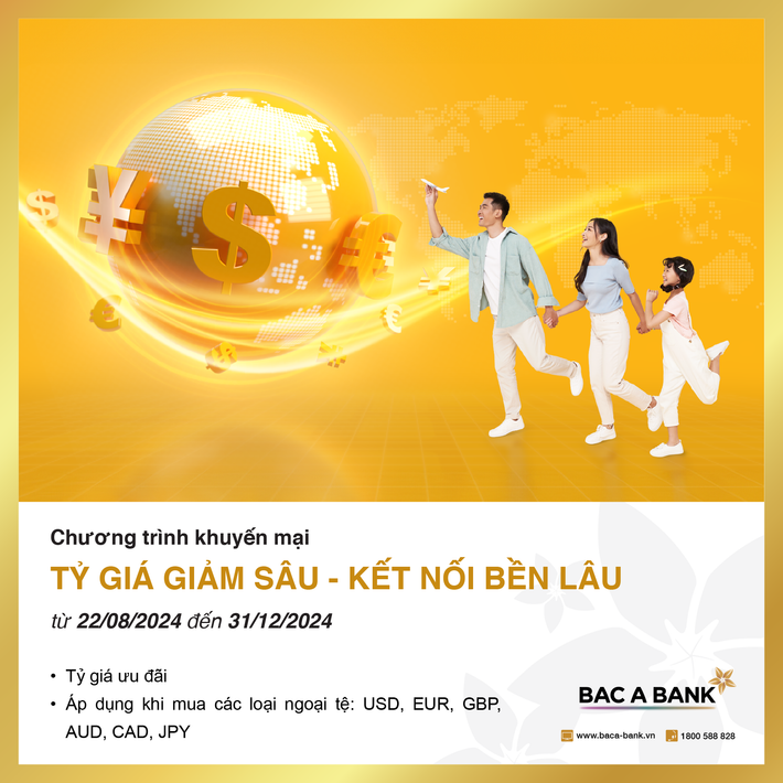 Bac A Bank ưu đãi tỷ giá cho khách hàng mua ngoại tệ và chuyển tiền quốc tế ảnh 1 Bac A Bank ưu đãi tỷ giá cho khách hàng mua ngoại tệ và chuyển tiền quốc tế -0