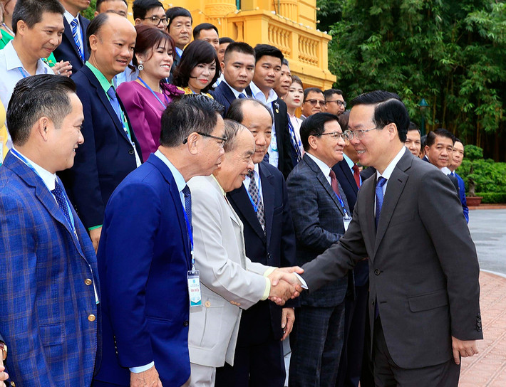 Chủ tịch nước Võ Văn Thưởng gặp mặt đại biểu Tổng Hội Nông nghiệp và Phát triển nông thôn Việt Nam ảnh 1 Chủ tịch nước Võ Văn Thưởng gặp mặt đại biểu Tổng Hội Nông nghiệp và Phát triển nông thôn Việt Nam -5