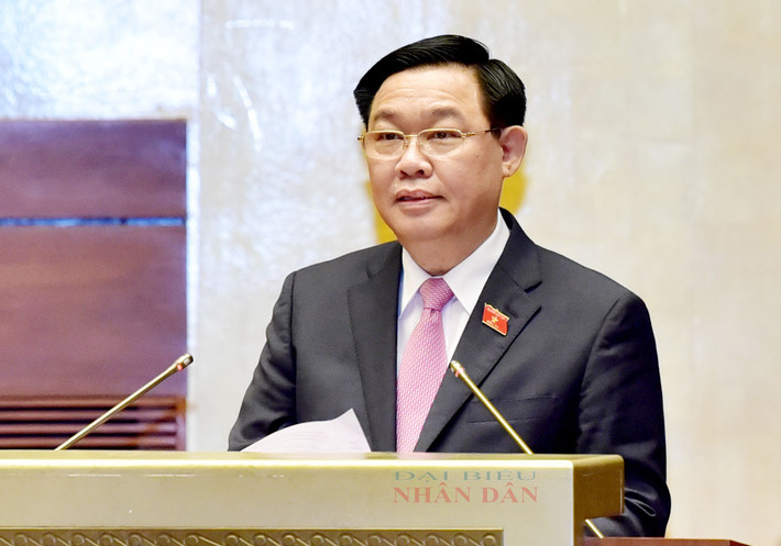Chủ tịch Quốc hội Vương Đình Huệ phát biểu kết luận phiên chất vấn. Ảnh: Lâm Hiển Chủ tịch Quốc hội Vương Đình Huệ: Thực tế, thiết thực, tâm huyết, thẳng thắn, trách nhiệm cao -0