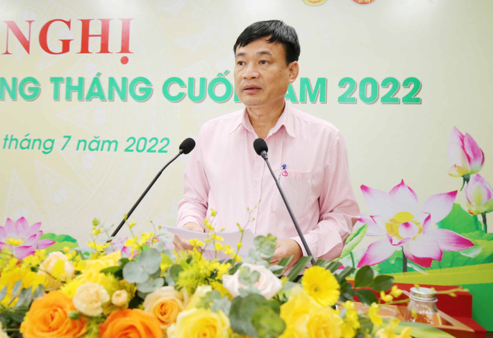 Phó Tổng Giám đốc Bùi Quang Vinh báo cáo kết quả hoạt động NHCSXH 6 tháng đầu năm 2022, phương hướng nhiệm vụ những tháng cuối năm 2022 NHCSXH triển khai nhiệm vụ những tháng cuối năm 2022 -0