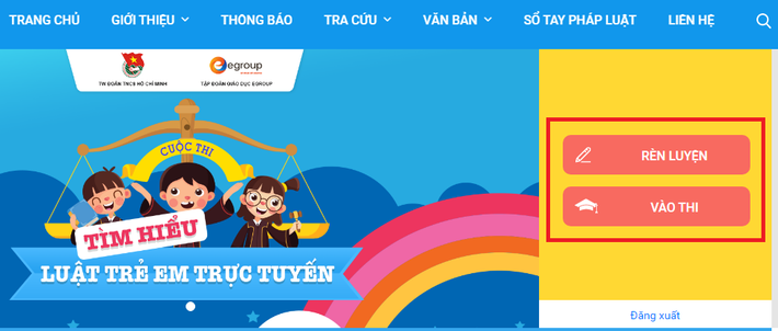 Hướng dẫn đăng ký tham gia cuộc thi tìm hiểu Luật Trẻ em trực tuyến ảnh 3 Hướng dẫn đăng ký tham gia cuộc thi tìm hiểu Luật Trẻ em trực tuyến ảnh 3