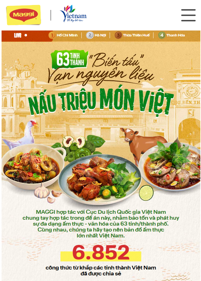 Ra mắt Bản đồ ẩm thực