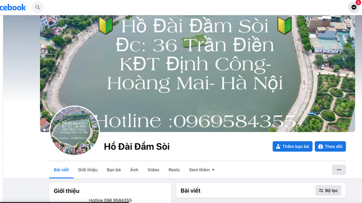 Fanpage Hồ Đài Đầm Sòi công khai các hoạt động câu cá trái phép tại đây Hà Nội: Sẽ xử lý nghiêm các vi phạm tại quận Hoàng Mai -1