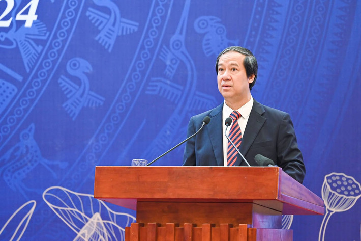 Bộ trưởng Bộ GD-ĐT Nguyễn Kim Sơn phát biểu bế mạc Hội nghị Kiến nghị bố trí đủ giáo viên hưởng lương từ ngân sách theo định mức đối với tỉnh khó khăn -0
