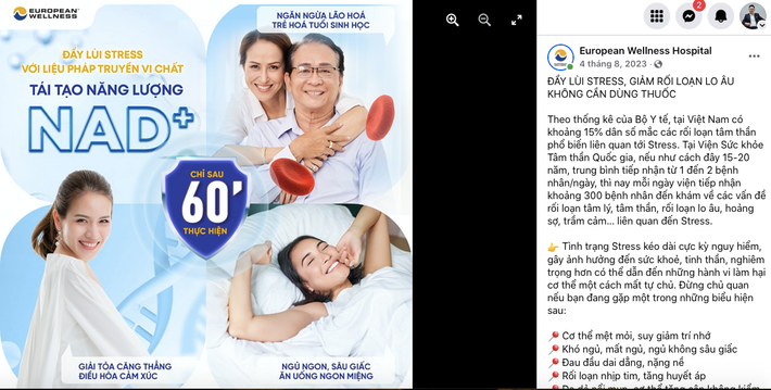 Thực tế “phũ phàng” trái ngược những quảng cáo “hào nhoáng” về Phòng khám European Wellness