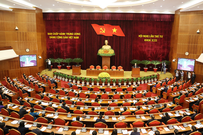 Toàn cảnh Phiên bế mạc Hội nghị Trung ương 4 Khóa XIII Ảnh: Trí Dũng Toàn cảnh Phiên bế mạc Hội nghị Trung ương 4 Khóa XIII Ảnh: Trí Dũng