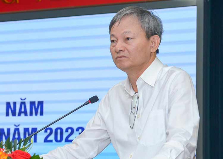 Tổng giám đốc EVN Trần Đình Nhân phát biểu tại hội nghị. Nguồn: EVN Ngành Điện nỗ lực vượt khó để đáp ứng nhu cầu điện của đất nước -0