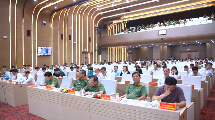 Toàn cảnh Tọa đàm. Tình cảm của cán bộ, chiến sĩ Công an nhân dân với đồng chí Tổng Bí thư Nguyễn Phú Trọng -0