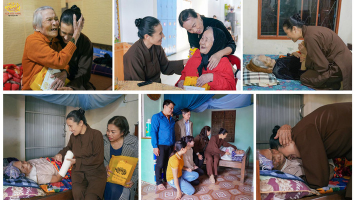 Phật tử CLB Cúc Vàng thăm hỏi và trao quà đến các Mẹ Việt Nam anh hùng nhiều nơi trên địa bàn tỉnh Quảng Trị Những dư âm còn mãi sau Đại lễ cầu siêu, thả hoa đăng tri ân bên bờ Thạch Hãn -0