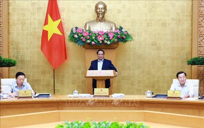 Thủ tướng Phạm Minh Chính chủ trì Phiên họp Chính phủ thường kỳ tháng 6 năm 2024. Ảnh: Dương Giang/TTXVN Thủ tướng Phạm Minh Chính: Phấn đấu quý III tăng trưởng kinh tế đạt 6,5 – 7% -0