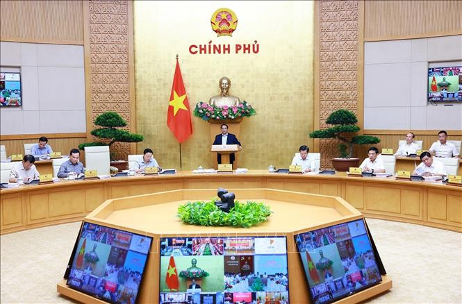 Thủ tướng Phạm Minh Chính chủ trì Phiên họp Chính phủ thường kỳ tháng 6 năm 2024. Ảnh: Dương Giang/TTXVN Thủ tướng Phạm Minh Chính: Phấn đấu quý III tăng trưởng kinh tế đạt 6,5 – 7% -0