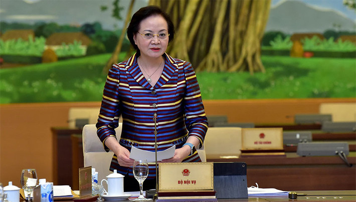 Bộ trưởng Bộ Nội vụ Phạm Thị Thanh Trà phát biểu tại Phiên họp Ảnh: Lâm Hiển Bộ trưởng Bộ Nội vụ Phạm Thị Thanh Trà phát biểu tại Phiên họp Ảnh: Lâm Hiển