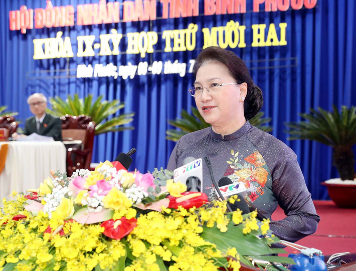 Chủ tịch Quốc hội Nguyễn Thị Kim Ngân phát biểu tại Kỳ họp. (Ảnh: Trọng Đức- TTXVN) Chủ tịch Quốc hội Nguyễn Thị Kim Ngân phát biểu tại Kỳ họp. (Ảnh: Trọng Đức- TTXVN)