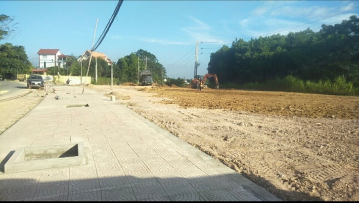 Khu tái định cư Cụm công nghiệp Bá Xuyên đang được thi công hạ tầng. Nguồn: ITN Đẩy nhanh tiến độ 2 cụm công nghiệp tại TP. Sông Công -0