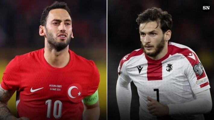 Thổ Nhĩ Kỳ giàu tham vọng sẽ đối đầu với tân binh Georgia tràn đầy háo hức. Ảnh: Sporting News EURO 2024: Tâm điểm Ronaldo và “làn gió mới” Georgia -0