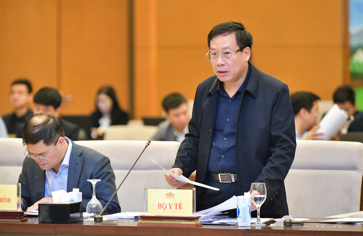 Thứ trưởng Bộ Y tế Lê Đức Luận trình bày báo cáo về việc thực hiện Nghị quyết số 43 và các nghị quyết của Quốc hội về một số dự án quan trọng quốc gia Phó Chủ tịch Quốc hội Nguyễn Đức Hải chủ trì cuộc làm việc với Ngân hàng Nhà nước, Ngân hàng Chính sách xã hội và 3 Bộ, ngành -0