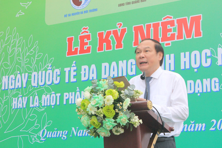 Thứ trưởng Bộ Tài nguyên và Môi trường Lê Công Thành phát biểu khai mạc Phục hồi đa dạng sinh học quốc gia -0